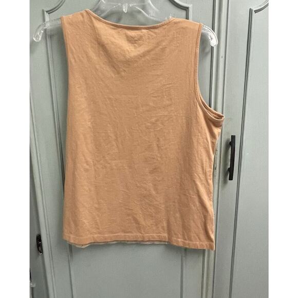 Chicos Womens Sequin Tank Size 1 Medium Stretch Blouse Mesh Minimalist Y2K Basic - Picture 4 of 4